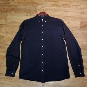 F&O Black Casual Button Down Shirt